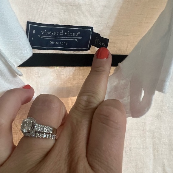 Vineyard vines classic white linen shirt - Picture 5 of 5